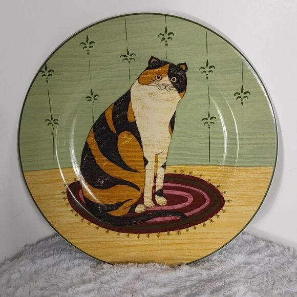 Vtg. Warren Kimble "Cat Collection" Stoneware Plate - Picture 1 of 6